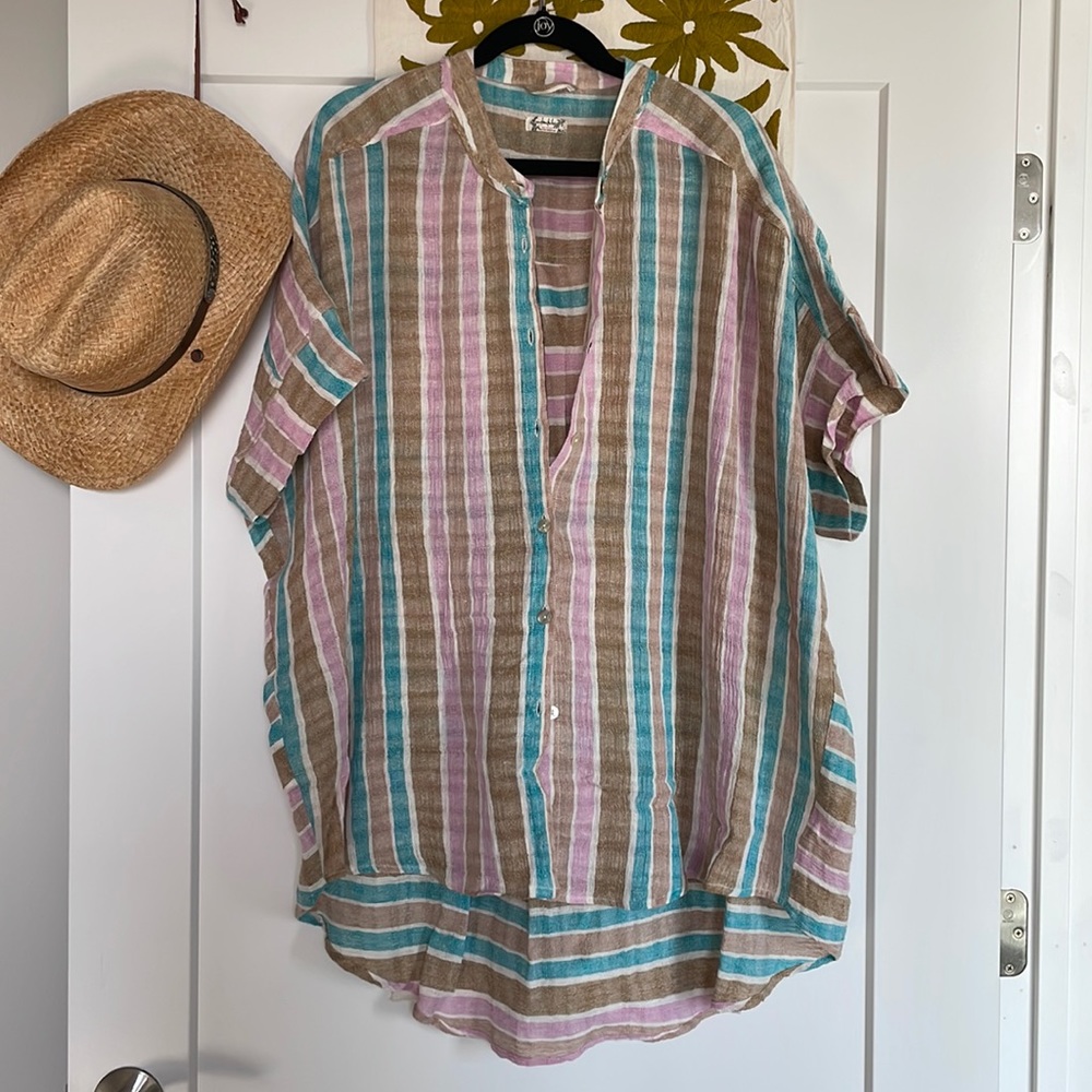 Free People Linen Tunic/Coverup